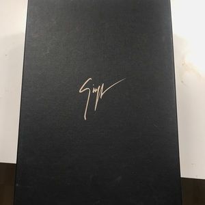 Ester heels black patent with suede heel