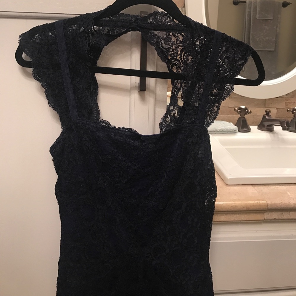 Nicole Miller Navy lace dress