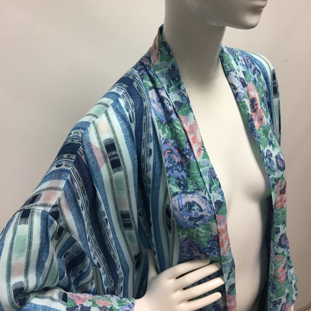 Floral/ tribal cover up with a high low cut