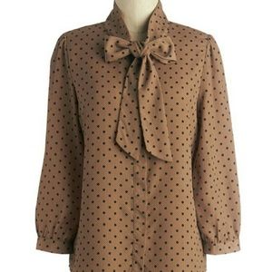 Cute Modcloth Polka dot blouse