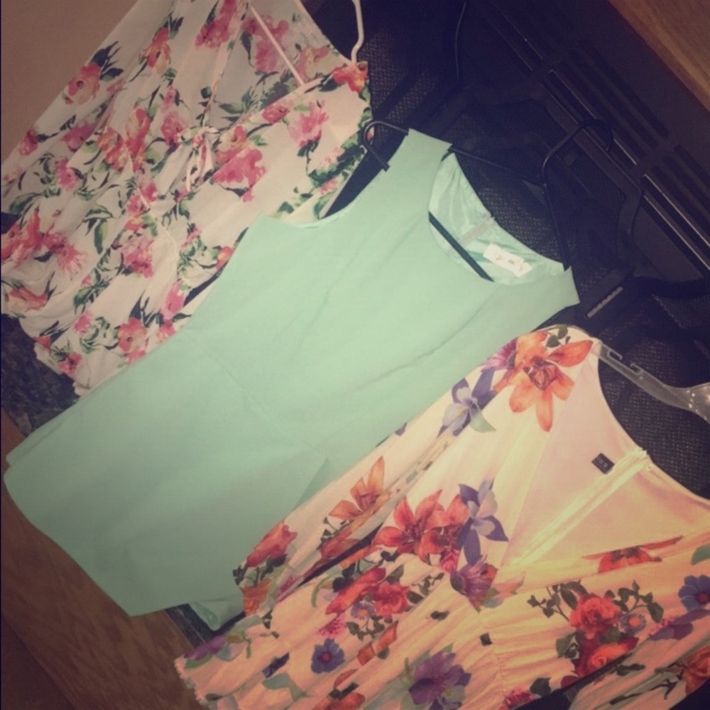 3 beautiful rompers!