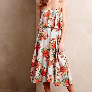 Anthropologie Paper Crown Rifle Paper Co Dress