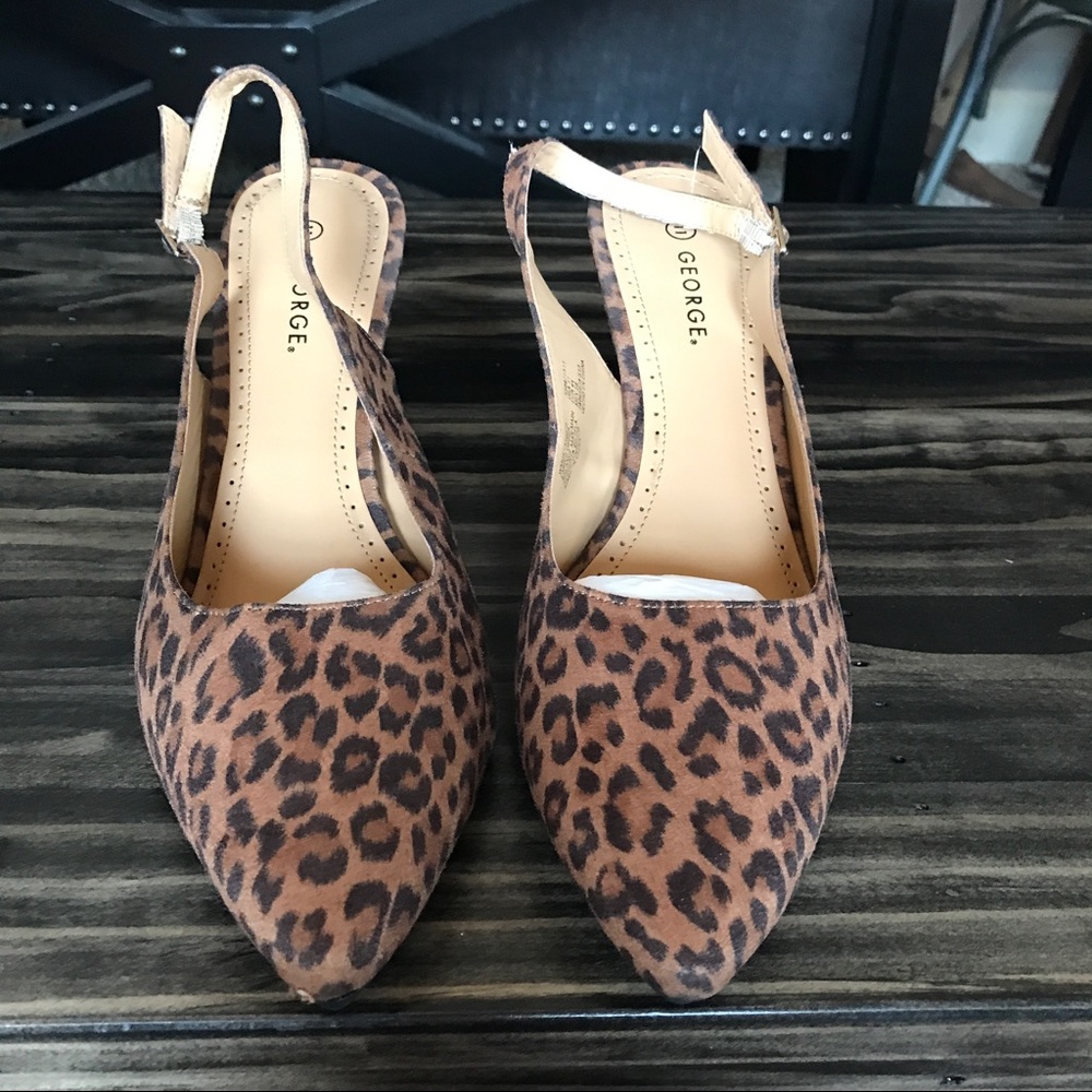 Leopard print heels