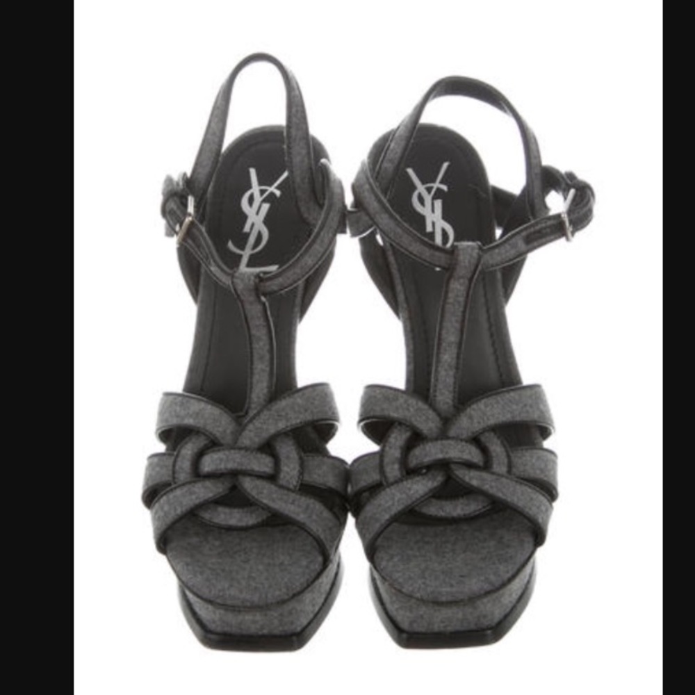 Yves Saint Laurent Tribute Platform Sandals