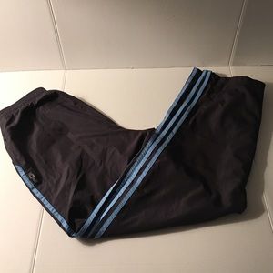 Adidas climaproof athletic pants grey & light Blue