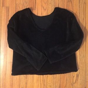 Reformation reversible furry sweater