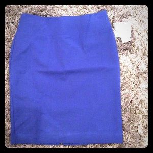 NWT Ellen Tracy Everyday Royal Blue Pencil Skirt 6