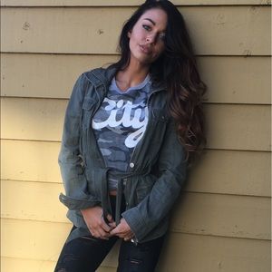 Super cute army green Forever 21 jacket!