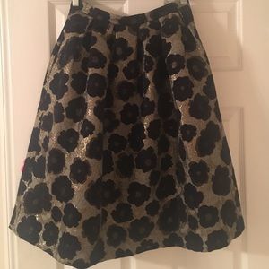 NWT Anthropologie floral brocade midi skirt