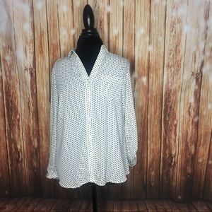 THE LIMITED Ashton Heart  Button Down Shirt