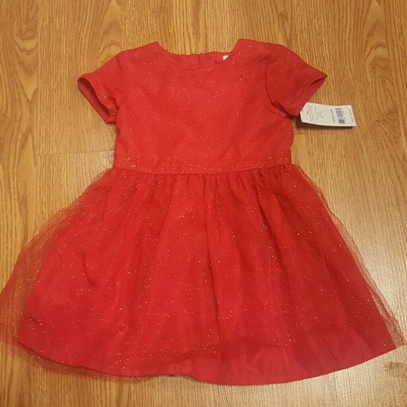 Carter's Other - Adorable red and gold dress carters 18m