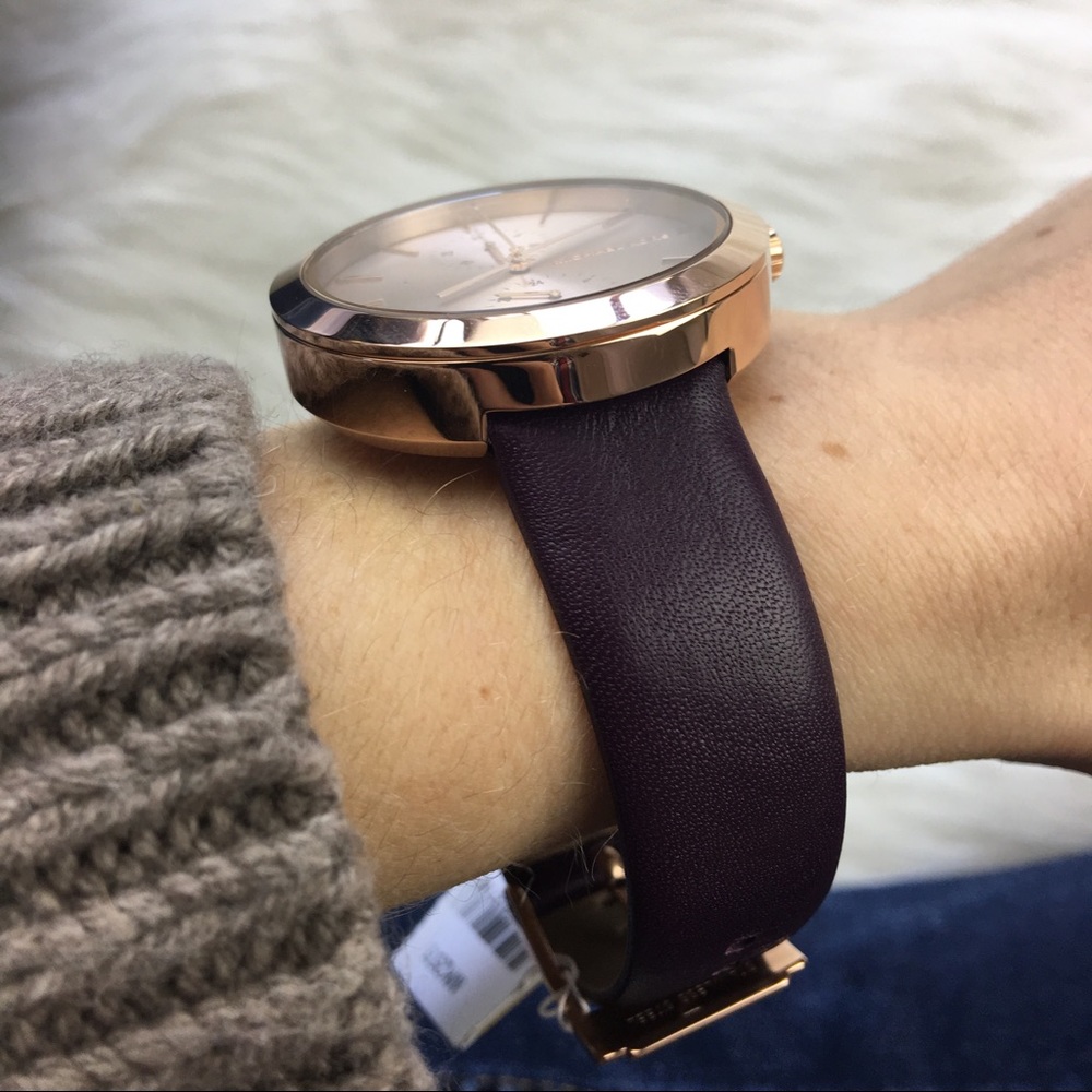 Michael Kors rose gold garner purple watch - Picture 7 of 8