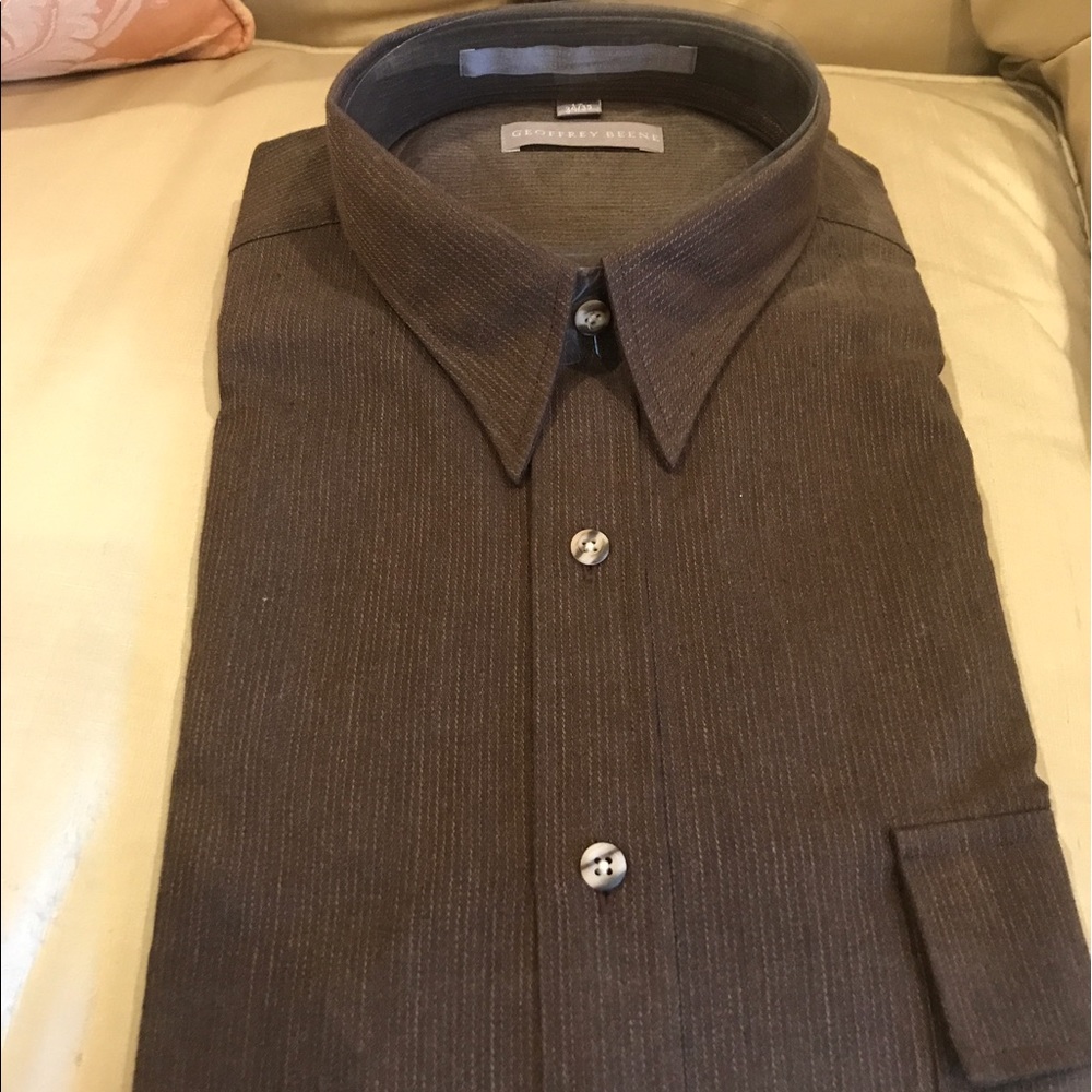Men's Brown Dress Shirt