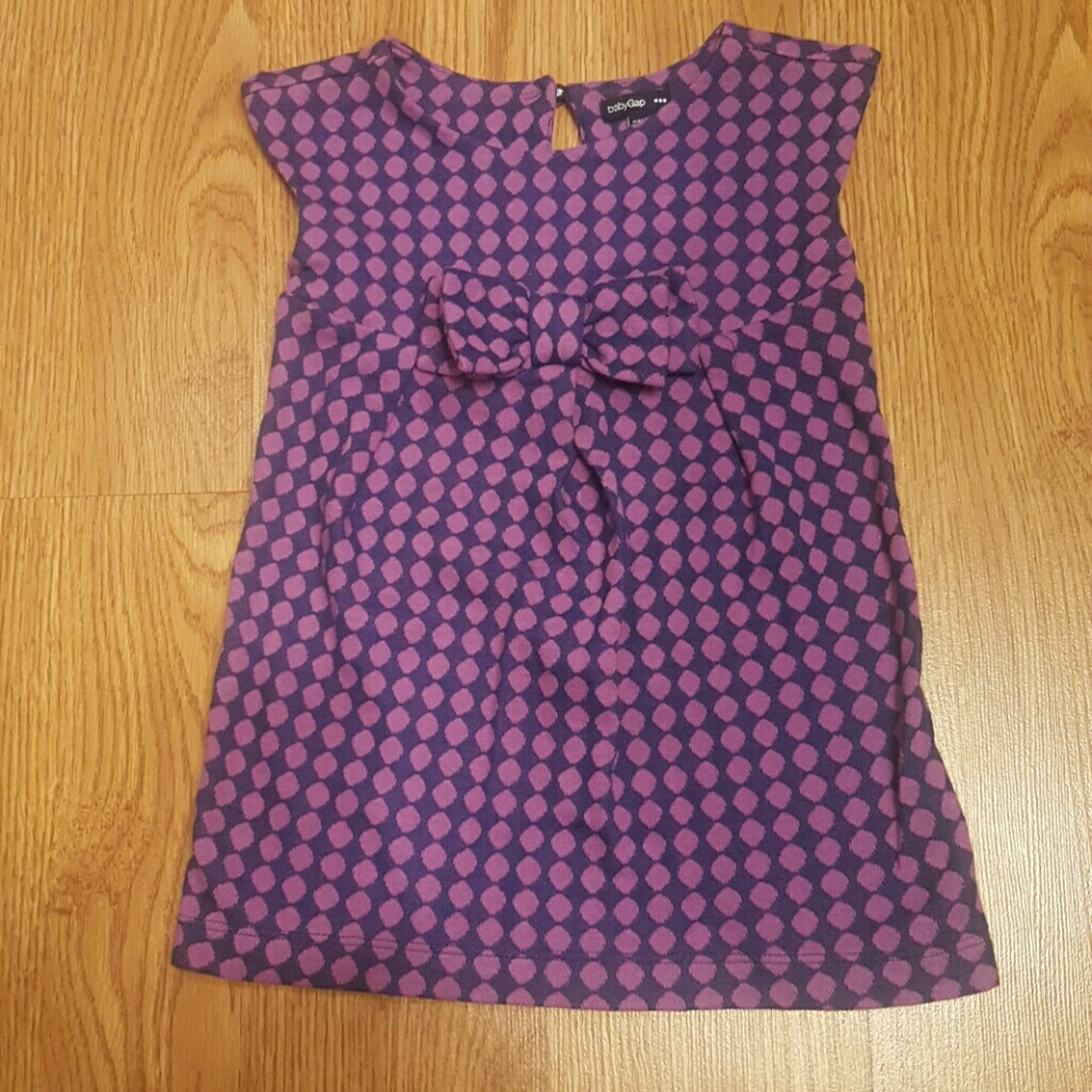 Adorable polka-dot purple gap dress 12 to 18m
