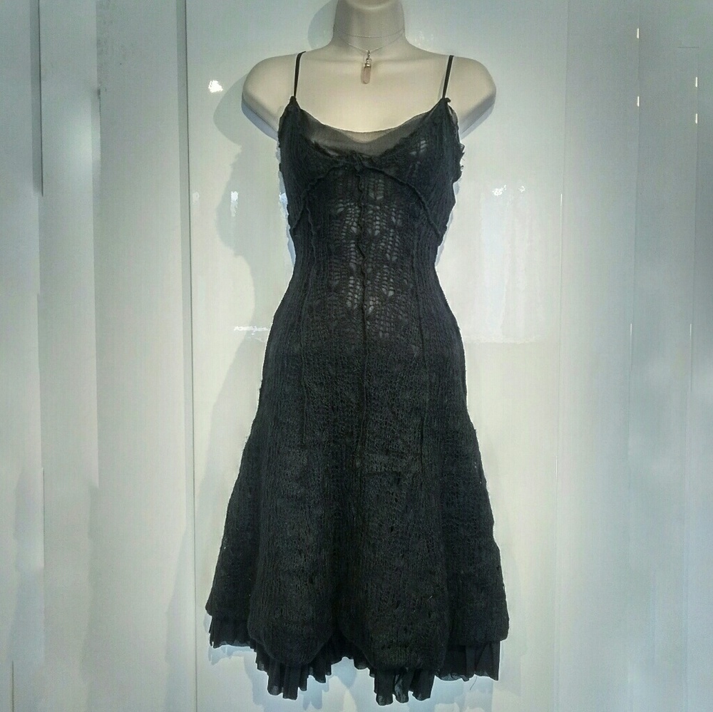 Blacklist Knit Gothic Dress - Super Soft & Black S