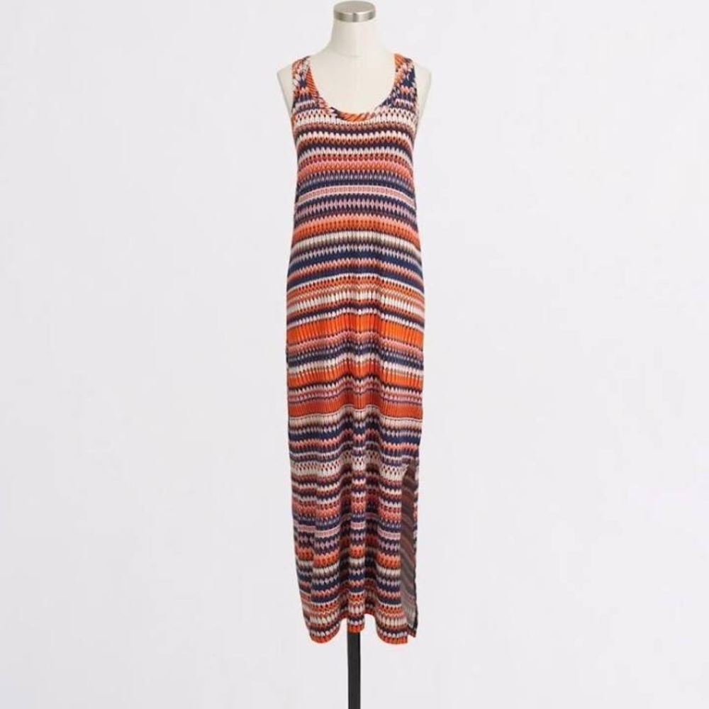 NWT J. Crew Printed Racerback Maxi Dress - sz S