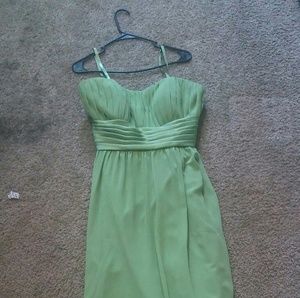 A green prom dress