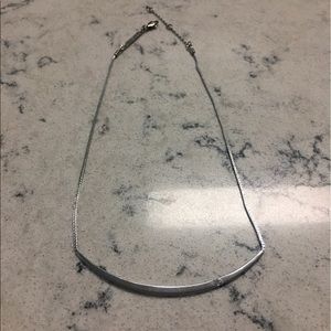 Michael Kors Silver Bar Necklace