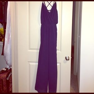 Dillard's Gianni Bini Navy Jumpsuit