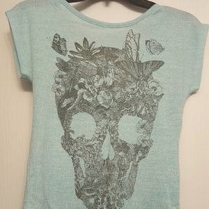 Butterfly skull shirt