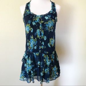EUC Abercrombie & Fitch Blue Floral Mini Dress