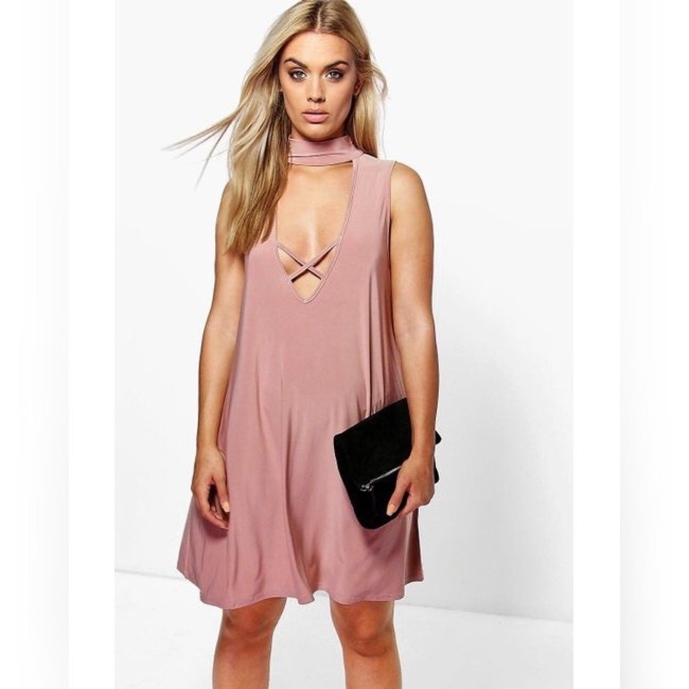 Sexy sleeveless swing dress