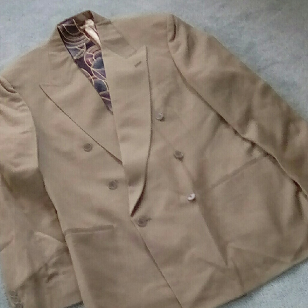 NINO CERRUTI Double-Breasted Suit Jacket