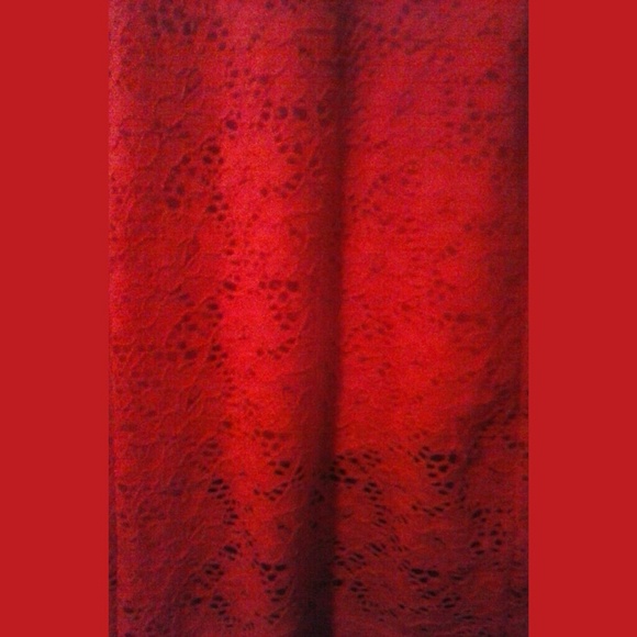 NWT Rue 21 Red Eyelet Dress Sm - Picture 3 of 5