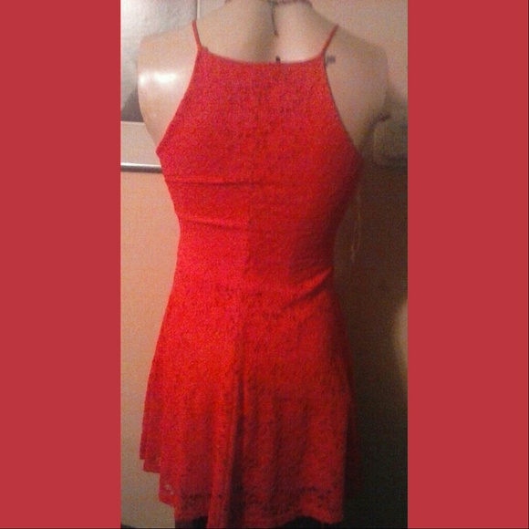 NWT Rue 21 Red Eyelet Dress Sm - Picture 4 of 5