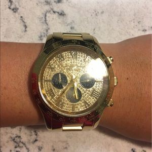 Michael Kors Gold Swarovski Crystal Watch
