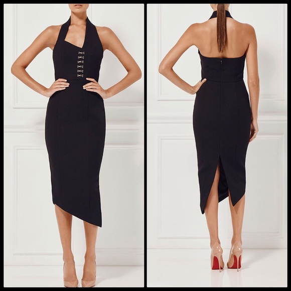 Misha Collection Dresses & Skirts - MISHA COLLECTION 🥂 Donati Halter Midi Dress NWT