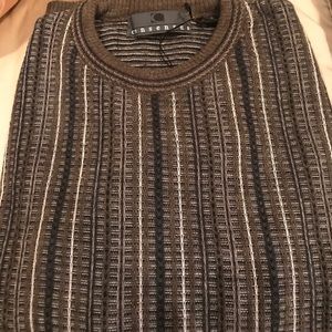 Consensus brown striped sweater