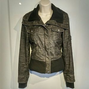 Tally Weijl Gray/Black Stylish Light Jacket M