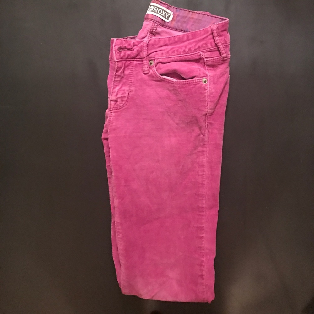 Skinny Pant- Magenta Corduroy