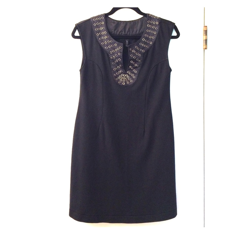 BUFFALO David Bitton Black Grommet Sheath Dress