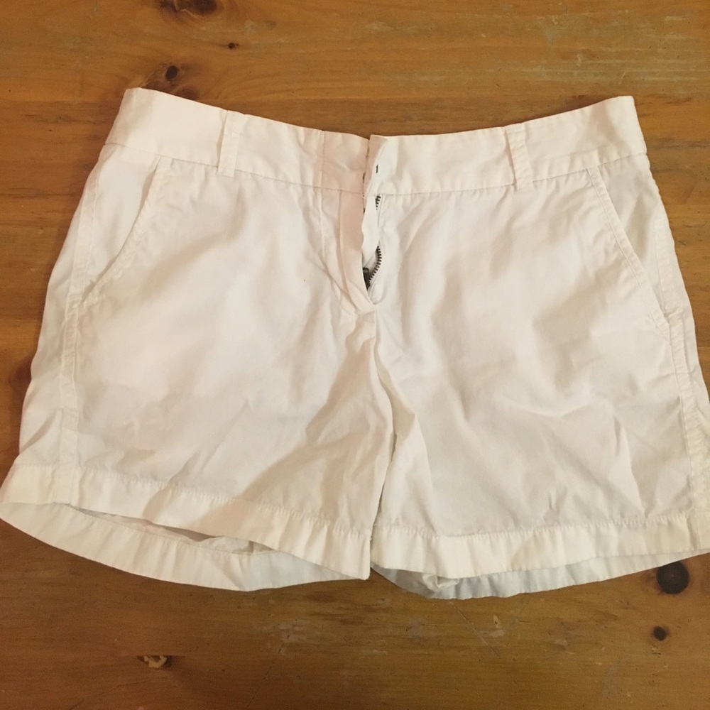 White J. Crew shorts