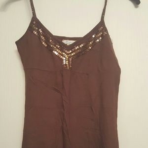 Sequin tank top