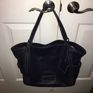 Dooney Burke Navy Leather Tote
