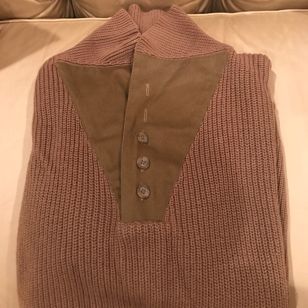 National Geographic wool sweater with elbow patch