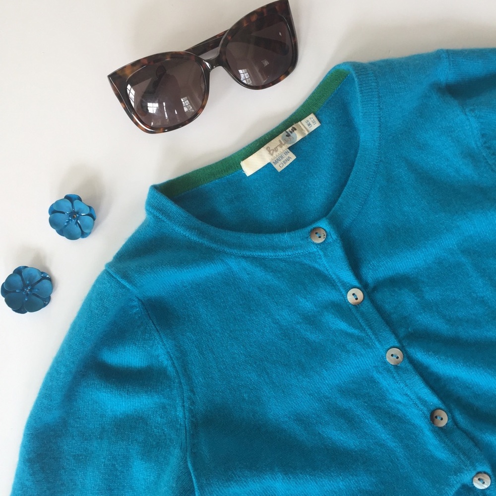 Boden • Cashmere cropped cardigan