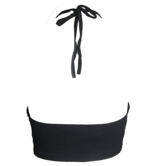 BLACK Mandala Hipster Crop Top - Picture 3 of 3