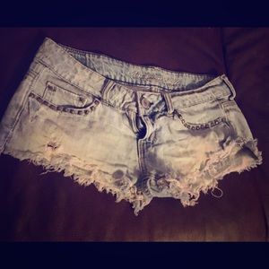 American Eagle studded Jean shorts