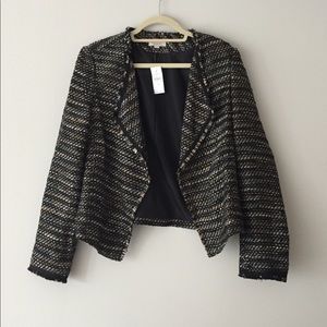 NWT Multicolor LOFT Tweed Jacket Size 8