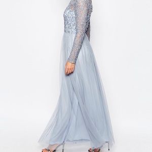 Frock and frill tulle dress with intricate beading