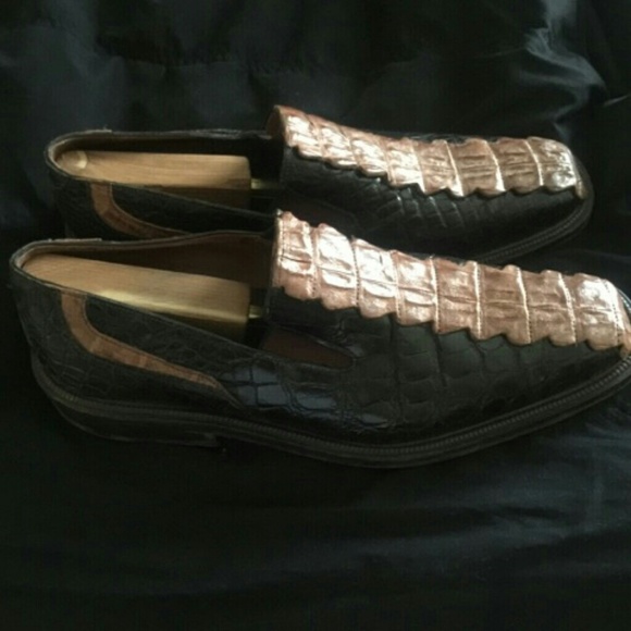 Two tone gators loafers main image 5