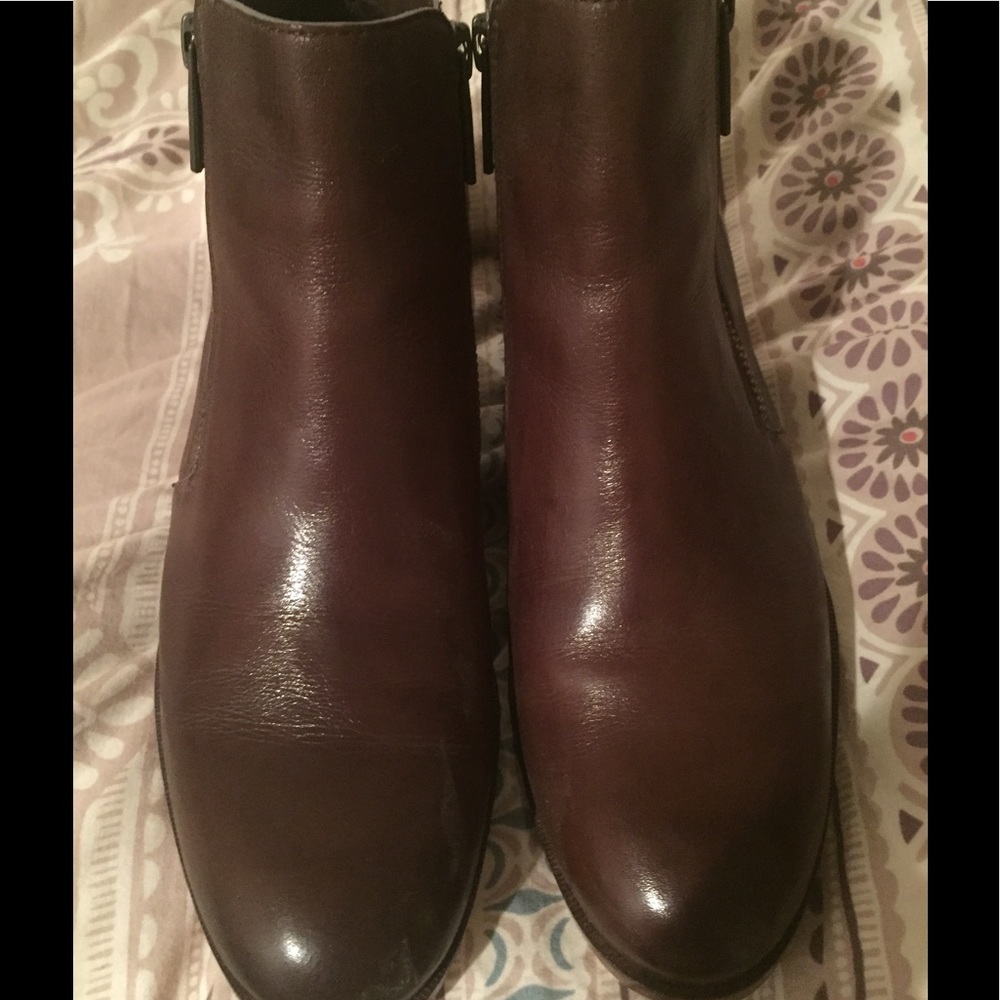 Cole Haan Brown Leather Ankle Boots 8 1/2