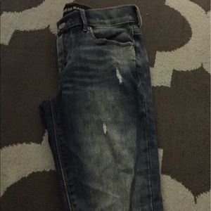 Express ripped skinny jeans