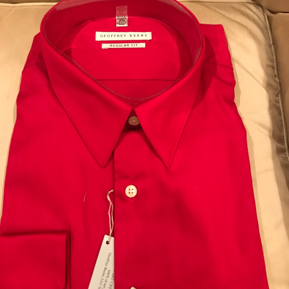 Geoffrey Beene Cranberry Dress Shirt