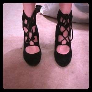 Jeffrey Campbell Lace Up Block Heels