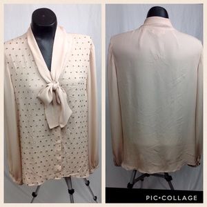 Tory Burch 100% silk sequined top ( new) size 14